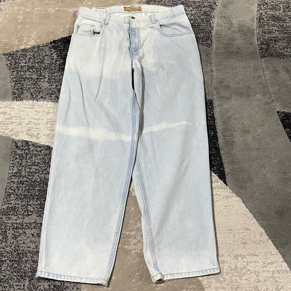 VTG Levis SilverTab Jeans Men 34x30 Blue Denim Baggy Skater Wide Leg Faded 90s